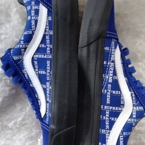 The Supreme x Vans Old Skool “Grid Logo - Blue”